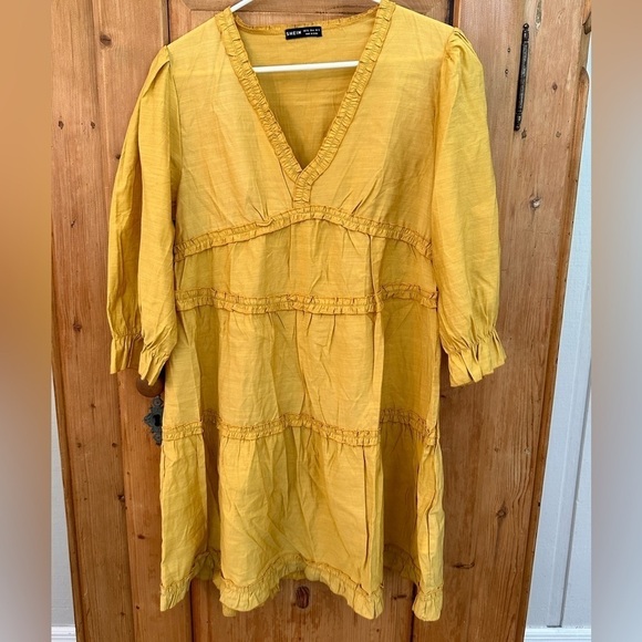 Shein Tunic Dress With Ruffled Banded Details  - Size XL NWOT - Picture 5 of 12